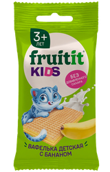 Вафелька детская FRUIT IT KIDS с бананом ф/п 20г., крупный план