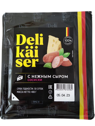 Сосиски с нежным сыром 320г. ДЕЛИКАЙЗЕР, изображение