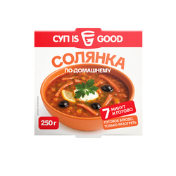 Солянка по-домашнему СУП IS GOOD быстрозамороженная 0,25кг., детальное фото