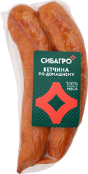 Ветчина ПО-ДОМАШНЕМУ в/у 300г. СИБАГРО, крупный план