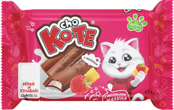 Молочная плитка CHO KO-TE Малина-Манго 43г., вид