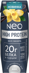 Коктейль молочный обезжиренный высокобелковый NEO со вкусом ваниль 260г БЗМЖ, детальное фото