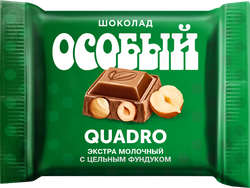 Шоколад Особый Квадро экстрамолочный с фундуком 80г., детальное фото