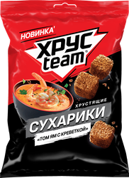 Сухарики ХРУСТИМ Том Ям с креветкой ф/п 40г., фото