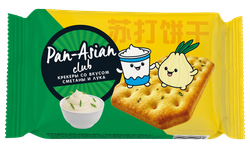 Крекер со вкусом сметана и лук PAN ASIAN ф/п 105г., детальное фото