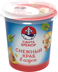 Паста СНЕЖНЫЙ КРАБ в сливочном соусе 150г. САНТА БРЕМОР, картинка