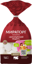 Пельмени БОГАТЫРСКИЙ РЕЦЕПТ п/п 700г. МИРАТОРГ, изображение