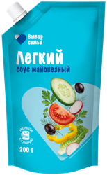Майонезный соус Лёгкий 25% д/п Выбор семьи 200г. PL, крупный план