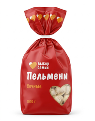 Пельмени СОЧНЫЕ с курицей ВЫБОР СЕМЬИ 800г., фото