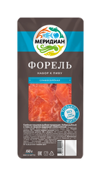 Набор к пиву форель с/с в/у 150г МЕРИДИАН, фотография
