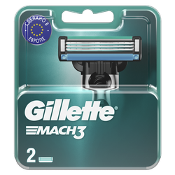 Кассеты GILLETTE Mach-3, 2шт, вид