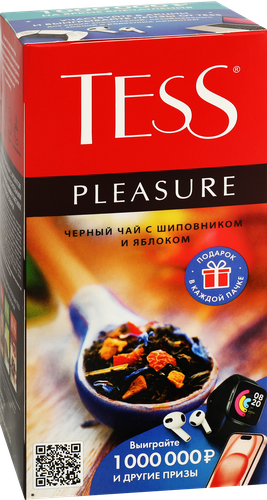 Чай черный TESS Pleasure с добавками, 25пак, фото