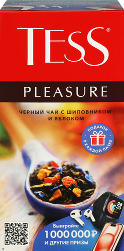 Чай черный TESS Pleasure с добавками, 25пак, изображение