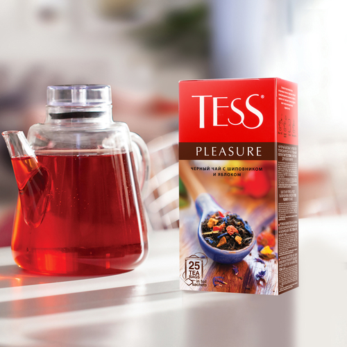 Чай черный TESS Pleasure с добавками, 25пак, изображение