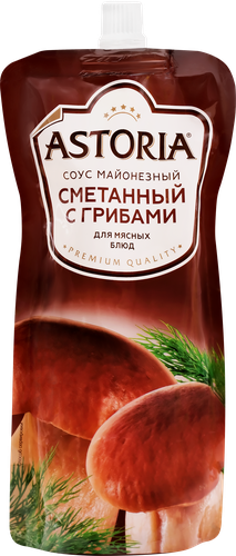 Соус майонезный АСТОРИЯ Сметанный с грибами 42%, 233г, фотография