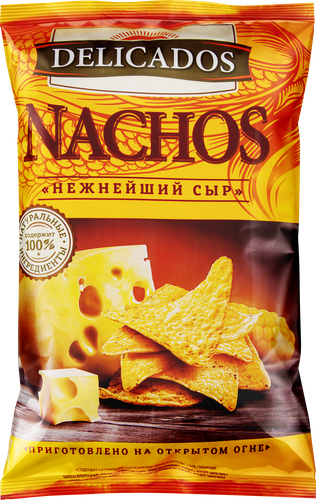 Чипсы кукурузные DELICADOS Nachos со вкусом сыра, 150г, фотография