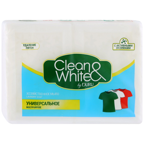 Хозяйственное мыло DURU Clean&White универсальное, 2шт, фото