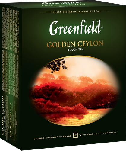 Чай черный GREENFIELD Golden Ceylon Цейлонский, 100пак, фотография