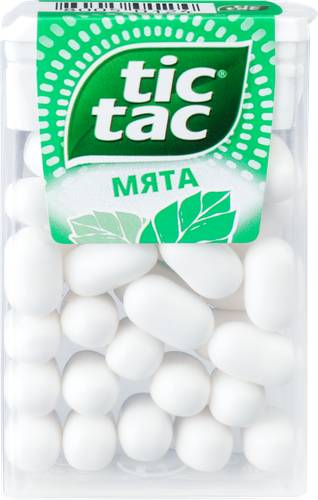 Драже TIC TAC Мята, 16г, крупный план