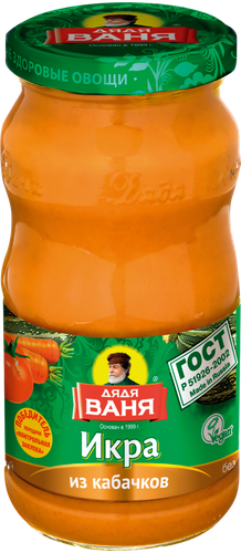 Икра из обжаренных кабачков ДЯДЯ ВАНЯ, 460г, картинка
