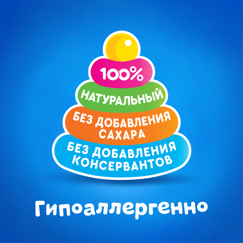Сок детский АГУША Яблоко осветленный, с 4 месяцев, 200мл, детальное фото