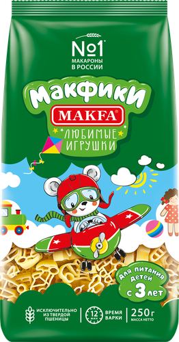 Макароны MAKFA Макфики группа А высший сорт, 250г, фото