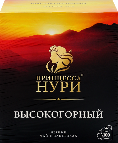 Чай черный ПРИНЦЕССА НУРИ Высокогорный байховый листовой, 100пак, фото