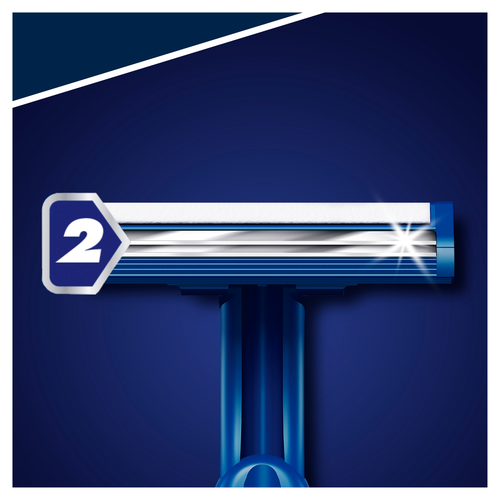 Станок для бритья одноразовый GILLETTE DISPOSABLE Blue 2 Plus, 5шт, вид