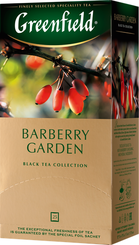 Чай черный GREENFIELD Индийский Barberry Garden, 25пак, изображение