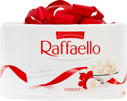 Конфеты RAFFAELLO с цельным миндальным орехом в кокосовой обсыпке, 100г, вид