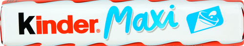 Шоколад KINDER Chocolate Maxi с молочной начинкой, 21г, крупный план