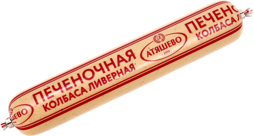 Колбаса ливерная печеночная АТЯШЕВО, 250г, фотография