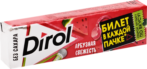 Жевательная резинка DIROL Арбузная Свежесть, 13,6г, картинка
