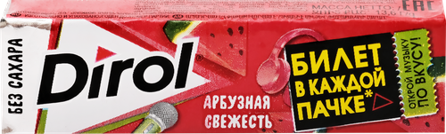 Жевательная резинка DIROL Арбузная Свежесть, 13,6г, вид