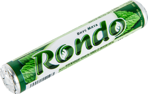 Конфеты освежающие RONDO Мята с ароматом мяты, 30г, детальное фото