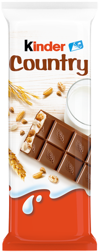 Шоколад KINDER Chocolate Country с молочно-злаковой начинкой, 23,5г, изображение