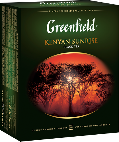 Чай черный GREENFIELD Kenyan Sunrise, 100пак, детальное фото