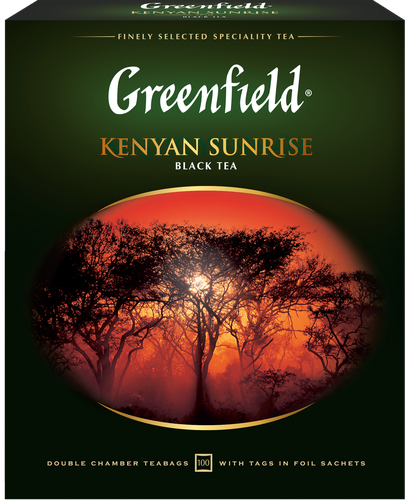 Чай черный GREENFIELD Kenyan Sunrise, 100пак, фотография