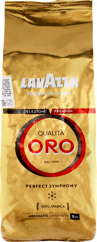 Кофе зерновой LAVAZZA Qualita ORO натуральный жареный, 250г, фото