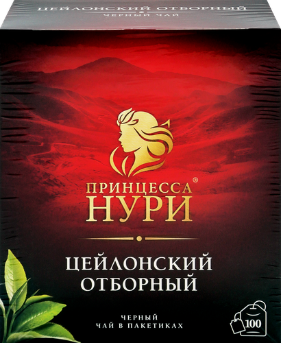 Чай черный ПРИНЦЕССА НУРИ Отборный, 100пак, фото