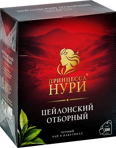 Чай черный ПРИНЦЕССА НУРИ Отборный, 100пак, фотография