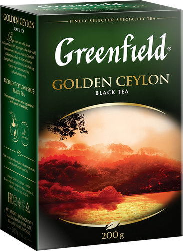 Чай черный GREENFIELD Golden Ceylon листовой, 200г, фотография