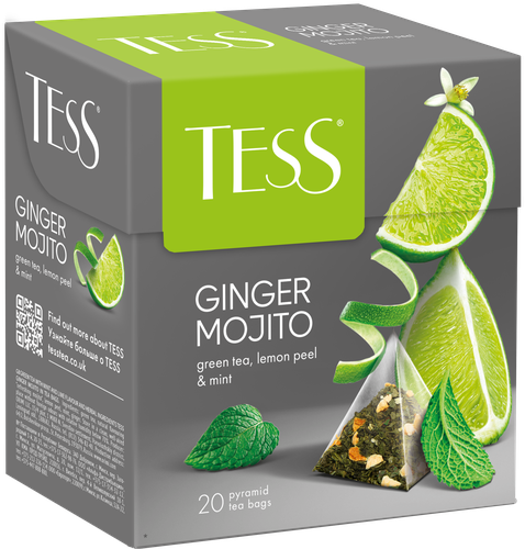 Чай зеленый TESS Джинджер Мохито, 20пир, вид