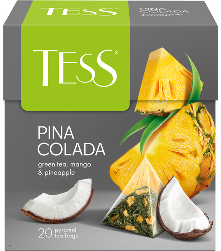 Чай зеленый TESS Pina Coladа, 20пир, изображение