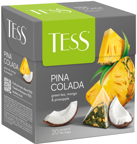 Чай зеленый TESS Pina Coladа, 20пир, изображение