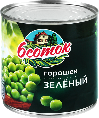 Зеленый горошек 6 СОТОК, 400г, изображение