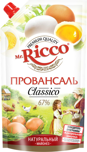 Майонез MR.RICCO Провансаль 67%, 400мл, фотография