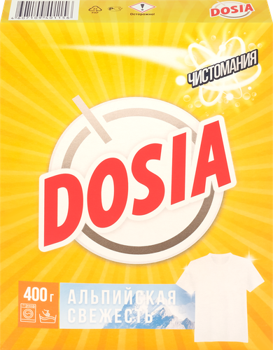 Стиральный порошок для белого белья DOSIA Automat Альпийская свежесть синтетическое, автомат, 400г, фото