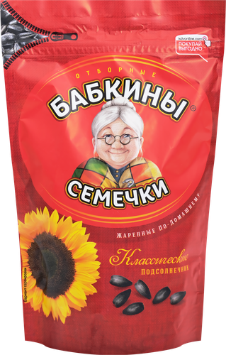 Семечки подсолнечные БАБКИНЫ СЕМЕЧКИ, 300г, изображение