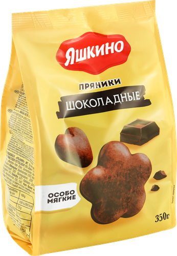 Пряники ЯШКИНО Шоколадные, 350г, крупный план